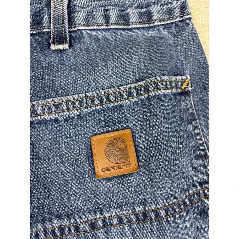 Carhartt B13-DPS Men's 40x34 Original Dungaree Fit Carpenter Blue Denim Jeans